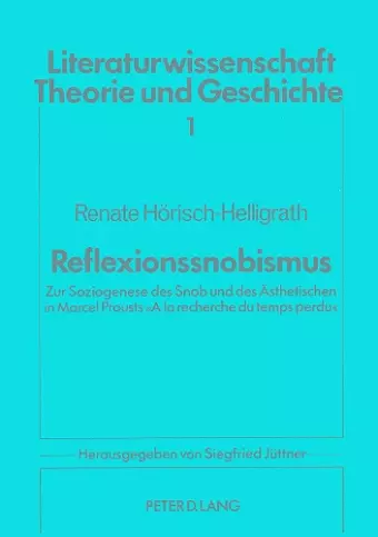 Reflexionssnobismus cover