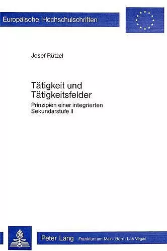 Taetigkeit Und Taetigkeitsfelder cover