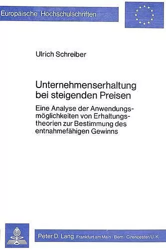 Unternehmenserhaltung Bei Steigenden Preisen cover