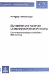 Bluetezeiten Und Nationale Literaturgeschichtsschreibung cover