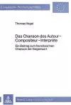 Das Chanson Des Auteur-Compositeur-Interprète cover