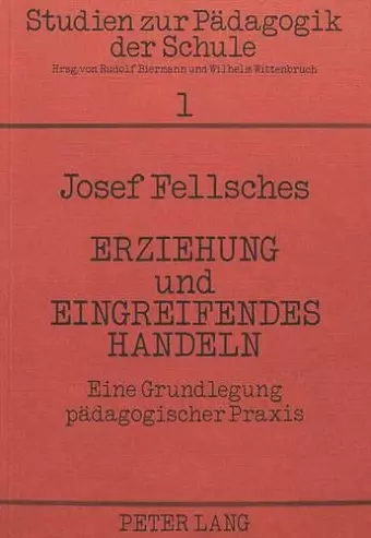 Erziehung Und Eingreifendes Handeln cover