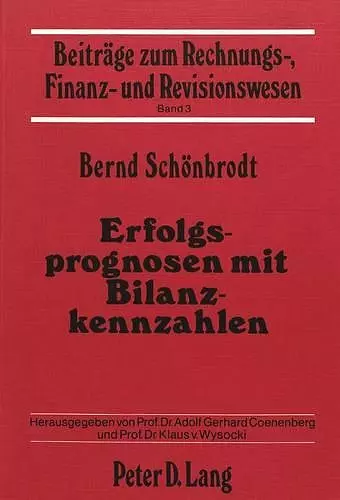 Erfolgsprognosen Mit Bilanzkennzahlen cover