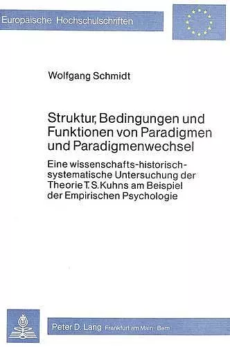 Struktur, Bedingungen Und Funktionen Von Paradigmen Und Paradigmenwechsel cover