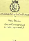 Von Der Genossenschaft Zur Betriebsgemeinschaft cover