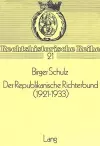 Der Republikanische Richterbund (1921-1933) cover