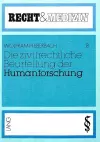 Die Zivilrechtliche Beurteilung Der Humanforschung cover