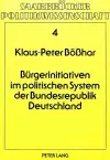 Buergerinitiativen Im Politischen System Der Bundesrepublik Deutschland cover