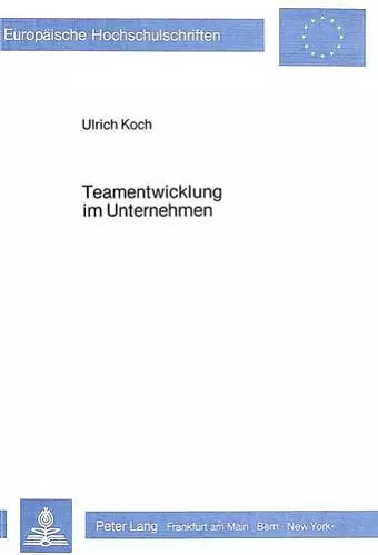 Teamentwicklung Im Unternehmen cover