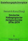 Deutsche Paedagogische Zeitgeschichte 1974-1979 cover