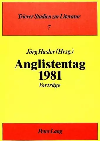 Anglistentag 1981 cover