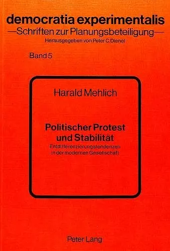 Politischer Protest Und Stabilitaet cover