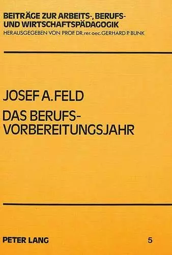 Das Berufsvorbereitungsjahr cover