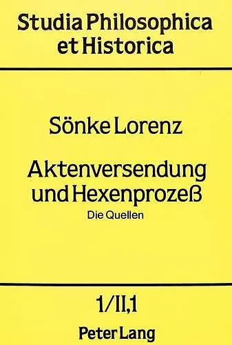 Aktenversendung Und Hexenprozess cover