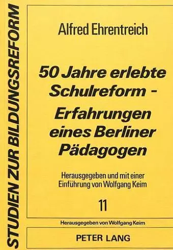 50 Jahre Erlebte Schulreform - Erfahrungen Eines Berliner Paedagogen cover