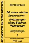 50 Jahre Erlebte Schulreform - Erfahrungen Eines Berliner Paedagogen cover