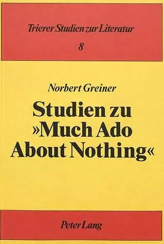 Studien Zu «Much ADO about Nothing» cover