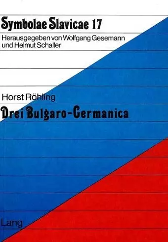 Drei Bulgaro-Germanica cover