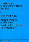 Behinderungsmissbraeuche Marktbeherrschender Unternehmen cover