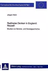 Radikales Denken in England: Neuzeit cover