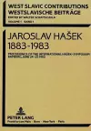 Jaroslav Hasek 1883-1983 cover