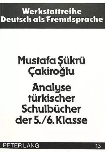 Analyse Tuerkischer Schulbuecher Der 5./6. Klasse cover