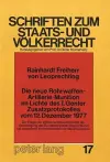 Die Neue Rohrwaffen-Artillerie-Munition Im Lichte Des I. Genfer Zusatzprotokolles Vom 12. Dezember 1977 cover
