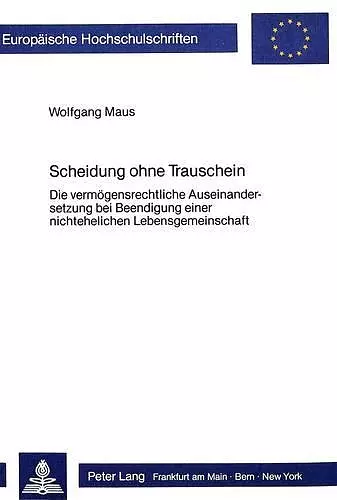 Scheidung Ohne Trauschein cover