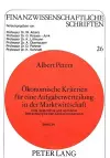 Oekonomische Kriterien Fuer Eine Aufgabenverteilung in Der Marktwirtschaft cover