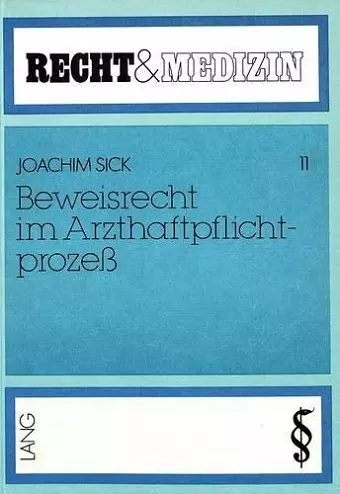 Beweisrecht Im Arzthaftpflichtprozess cover