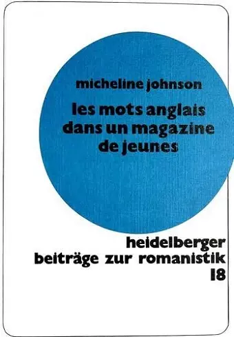 Les Mots Anglais Dans Un Magazine de Jeunes cover