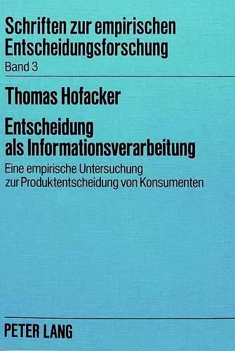 Entscheidung ALS Informationsverarbeitung cover