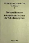 Betriebliche Systeme Der Arbeitssicherheit cover