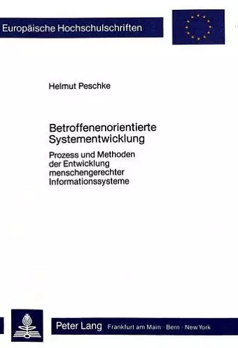 Betroffenenorientierte Systementwicklung cover