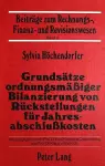 Grundsaetze Ordnungsmaessiger Bilanzierung Von Rueckstellungen Fuer Jahresabschlusskosten cover