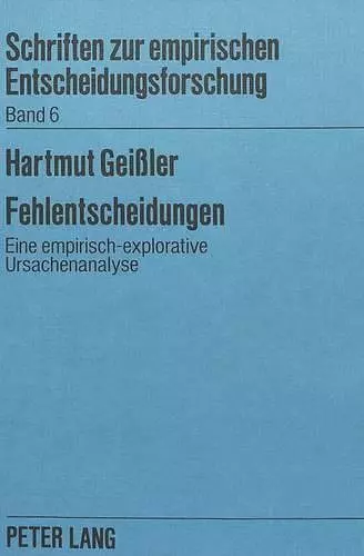 Fehlentscheidungen cover