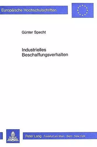 Industrielles Beschaffungsverhalten cover