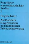 Auslaendische Eingriffsnorm Und Inlaendischer Privatrechtsvertrag cover