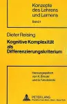 Kognitive Komplexitaet ALS Differenzierungskriterium cover