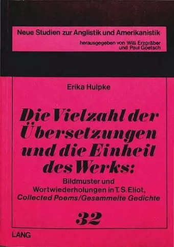 Die Vielzahl Der Uebersetzungen Und Die Einheit Des Werks cover