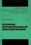 Die Entwicklung Des Privaten Verbrauchs in Der Bundesrepublik Deutschland cover