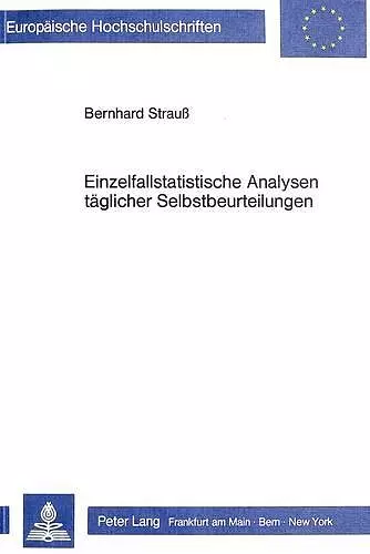 Einzelfallstatistische Analysen Taeglicher Selbstbeurteilungen cover