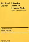 Literatur Der Ddr in Neuer Sicht cover
