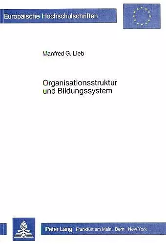 Organisationsstruktur Und Bildungssystem cover