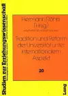 Tradition Und Reform Der Universitaet Unter Internationalem Aspekt cover