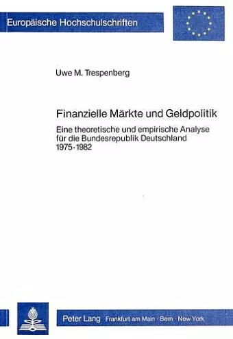 Finanzielle Maerkte Und Geldpolitik cover