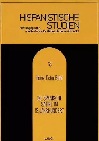 Die Spanische Satire Im 18. Jahrhundert cover