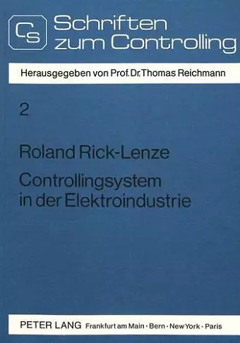 Controllingsystem in Der Elektroindustrie cover