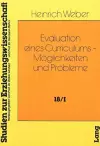 Evaluation Eines Curriculums - Moeglichkeiten Und Probleme cover