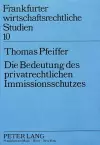 Die Bedeutung Des Privatrechtlichen Immissionsschutzes cover